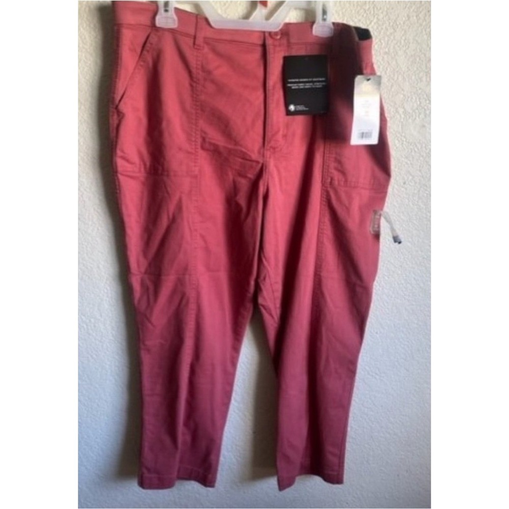Lee Women's Size 18 Medium Coral Crop Pants High Rise Straight Leg NWT